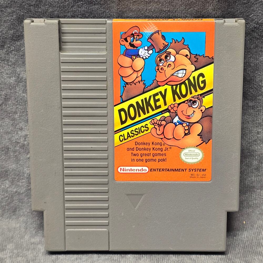 Donkey Kong Classics Nintendo NES Video Game Cartridge Japan 1985 Original